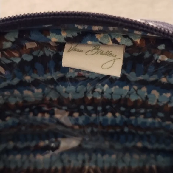 Vera Bradley Blue Floral Small Cosmetic Bag - Picture 10 of 15